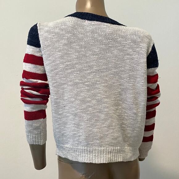 Rebellious One stars and stripes flag print sweater medium SP 7038 - Picture 10 of 10